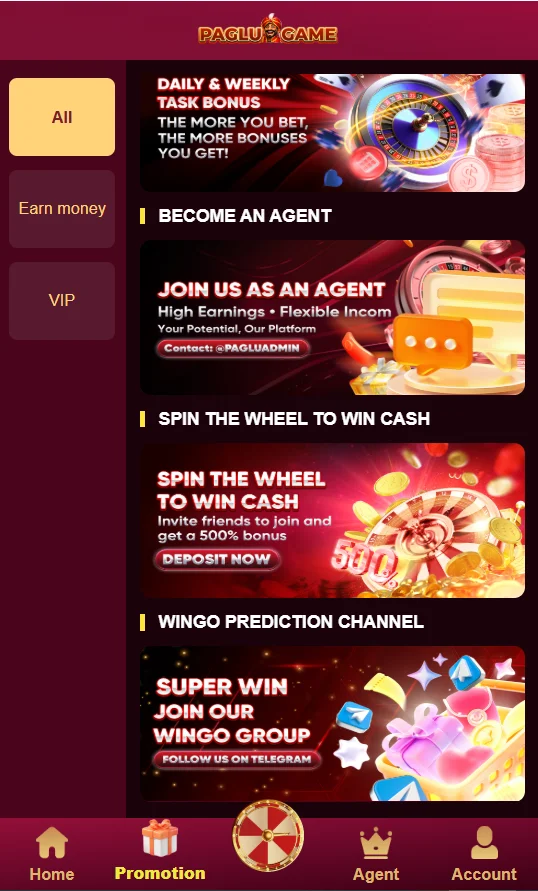 PAGLU Game Promotion